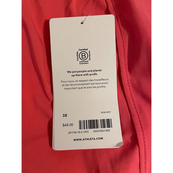 NWT Athleta Mesh Racer Run Short Coral AND Black Run With It 3.5 in. Short‎ 3X - Picture 6 of 13